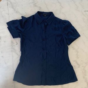 Banana Republic Blue Button Up Blouse
